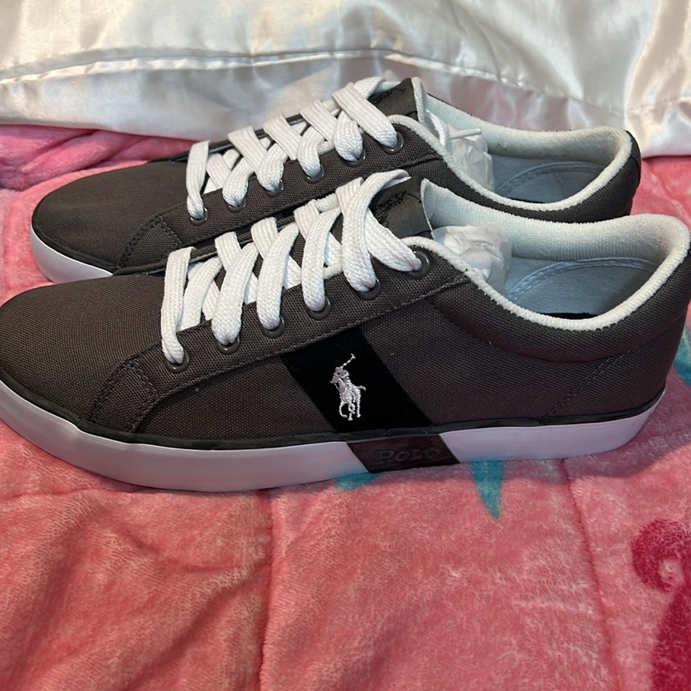 SALE 🔥🔥🔥Vintage Polo Ralph Lauren Giles Deck Shoes Gray. Size: 9.5 - Picture 7 of 11